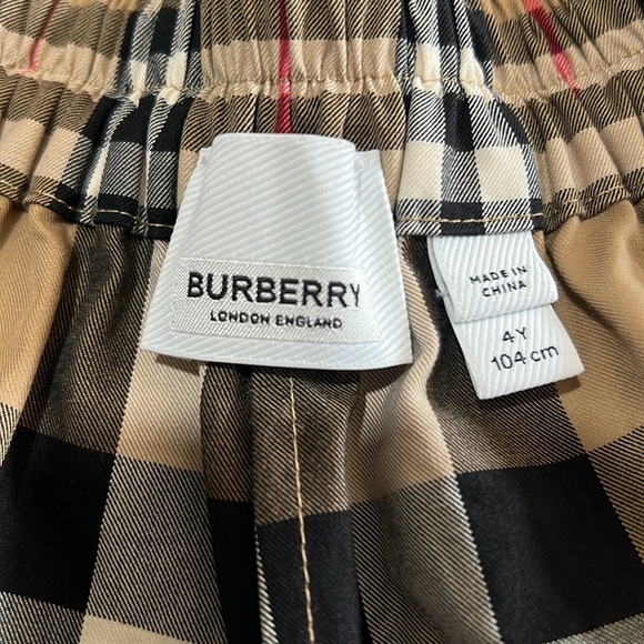 Burberry Vintage Patchwork Check girls shorts size 4 - Picture 11 of 15